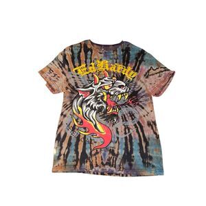 Ed Hardy Panther Tie-Dye Tee